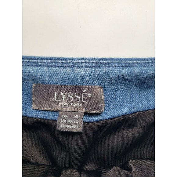 Lysse Shiloh Denim Palazzo Pants - Large Lagenlook Bohemian Hippie Travel Artsy - Picture 6 of 8